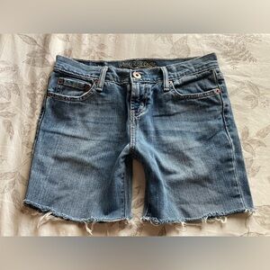 American Eagle Y2K Low Rise Favorite Denim Shorts 4 Jorts Cut Off Micro Mini 00s